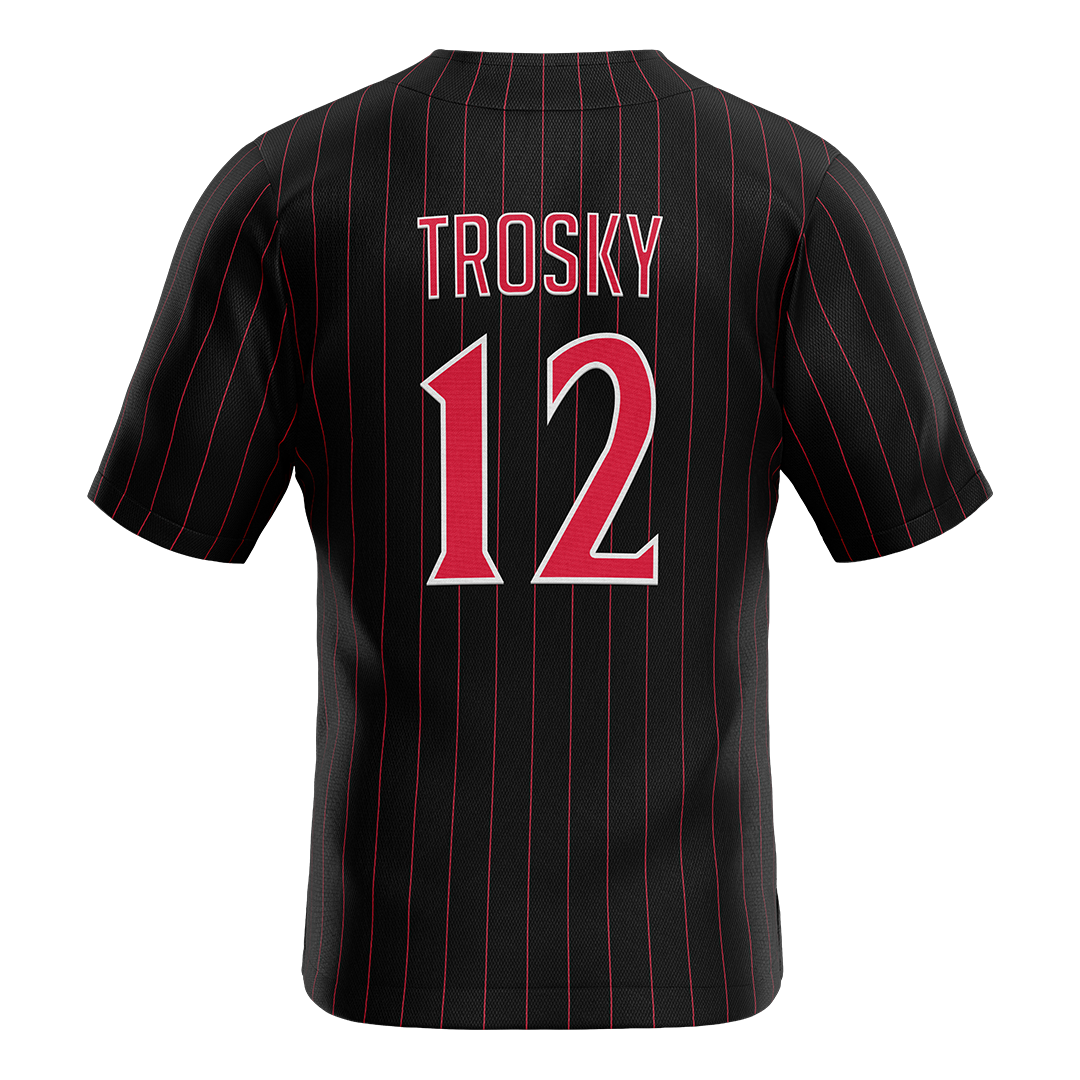 SDSU Black Baseball Jersey - Jabin Trosky