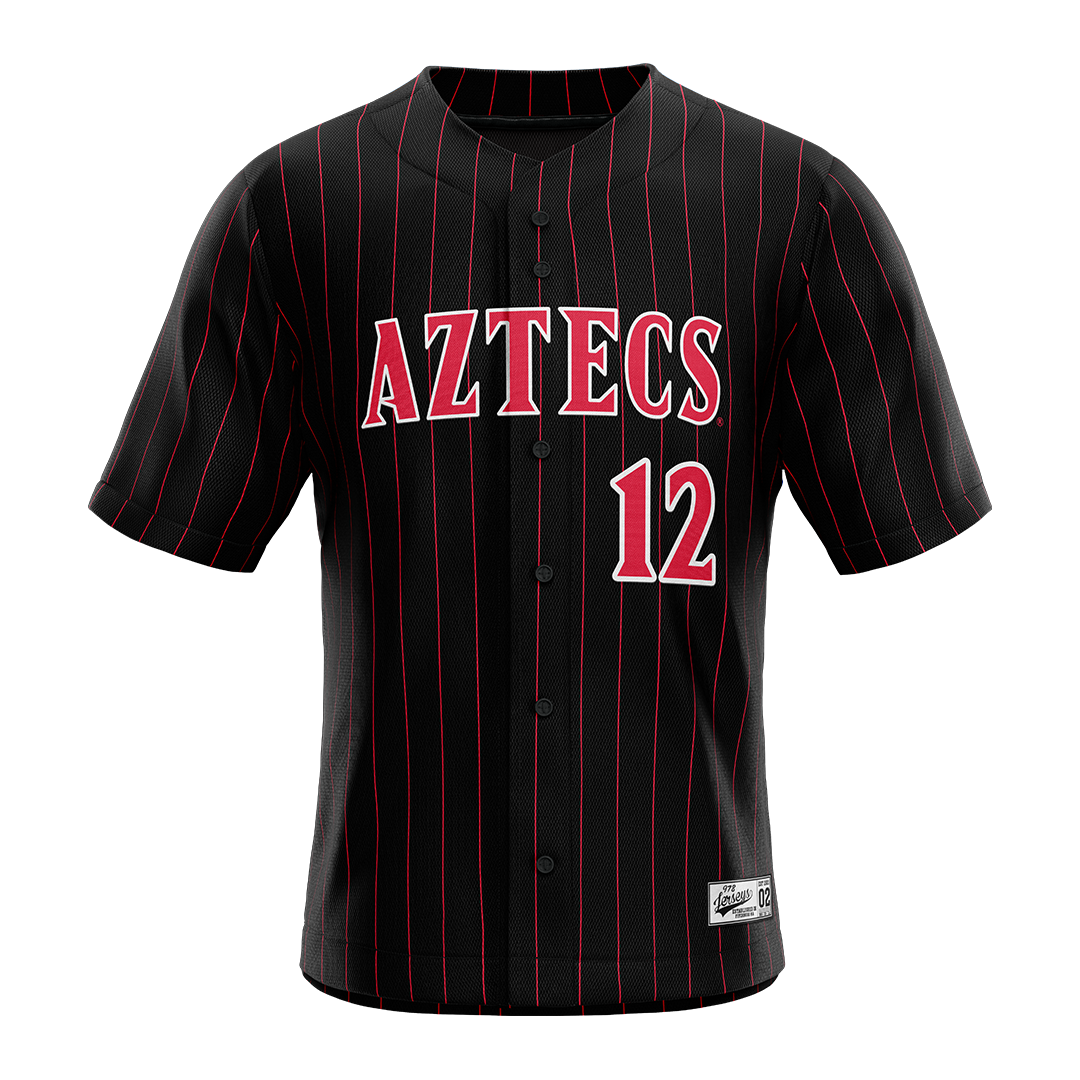 SDSU Black Baseball Jersey - Jabin Trosky
