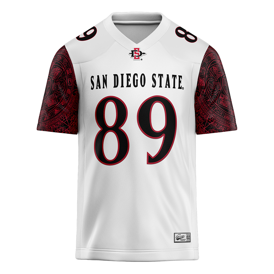 SDSU White Football Jersey - Jacob Alvarez