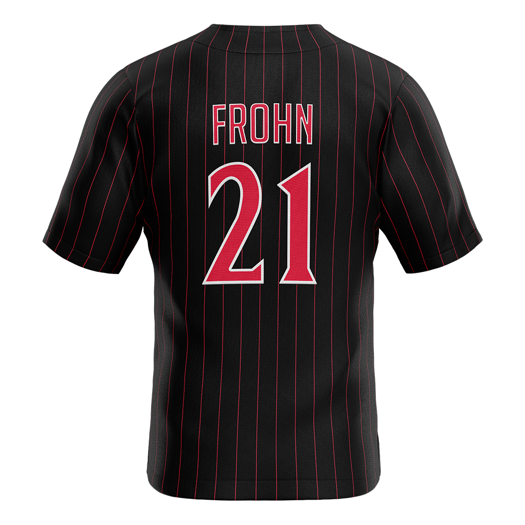 SDSU Black Baseball Jersey - Jake Frohn