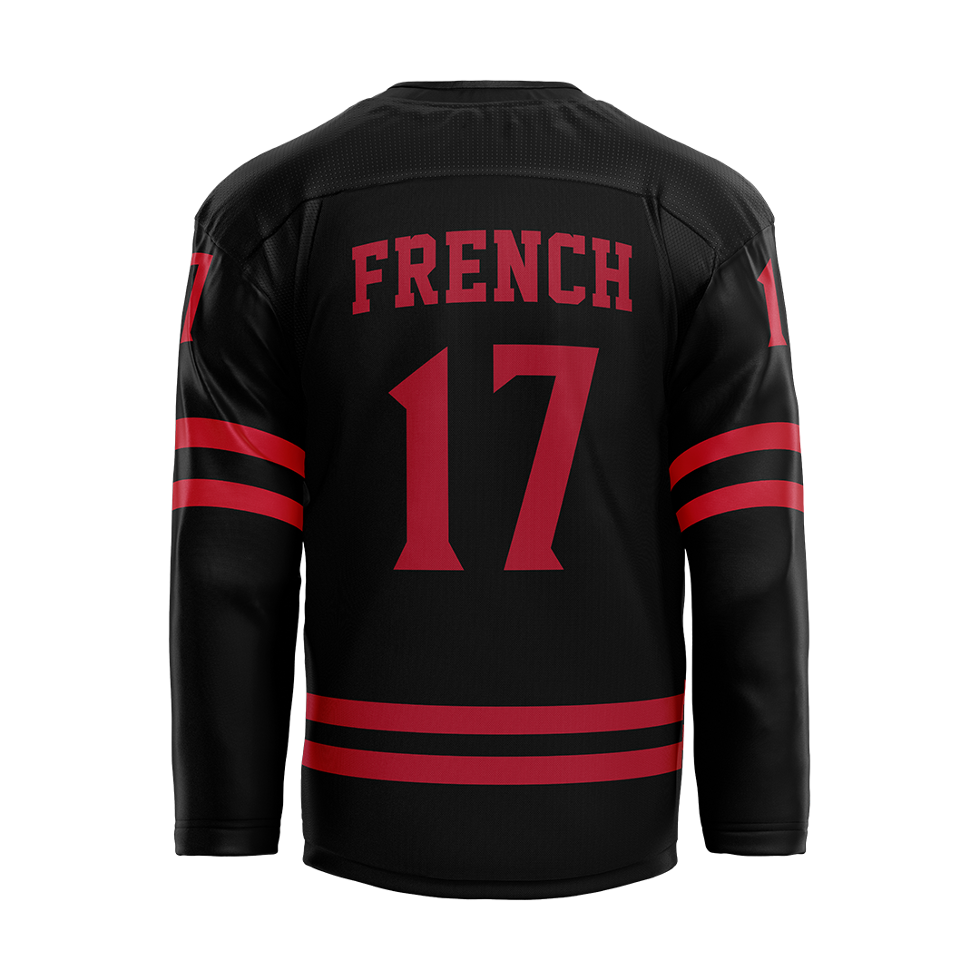 SDSU Black Hockey Jersey - Jakob French