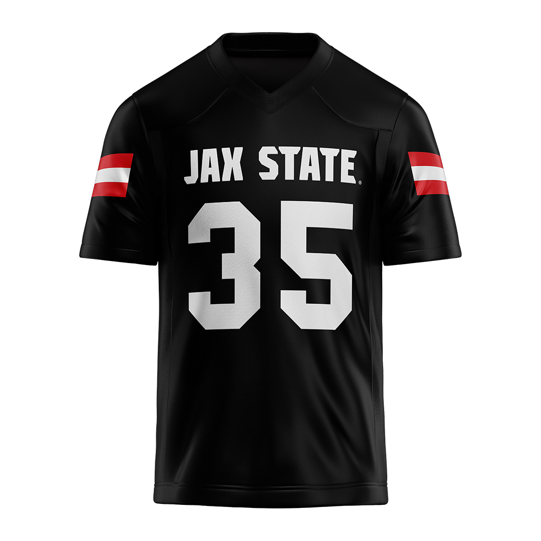 Jax State Black Football Jersey - Aidan Thompson