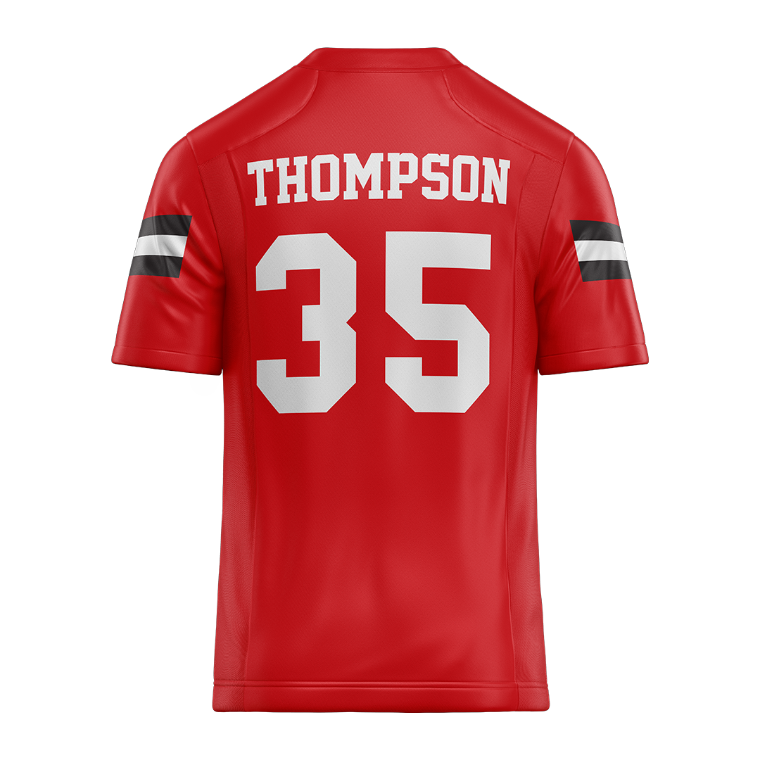 Jax State Red Football Jersey - Aidan Thompson