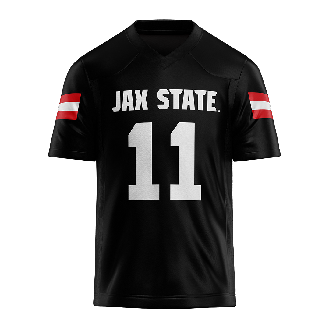Jax State Black Football Jersey - Deondre Johnson