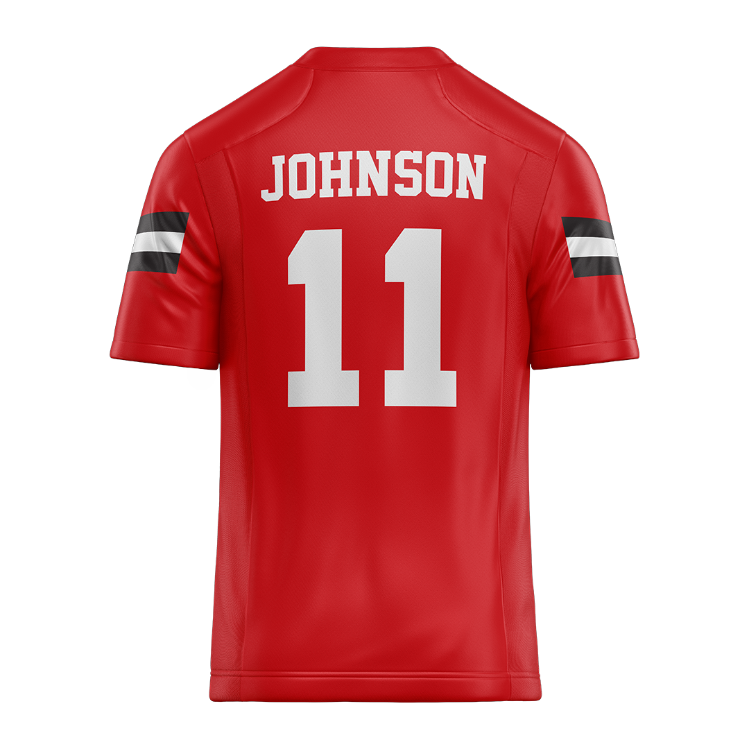 Jax State Red Football Jersey - Deondre Johnson