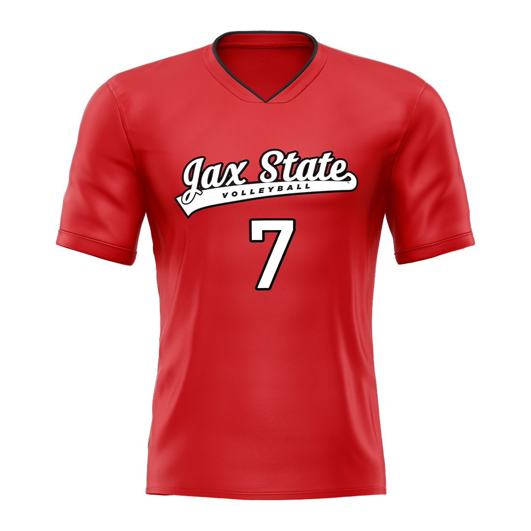 Jax State Red Volleyball Jersey - Gemma Morris
