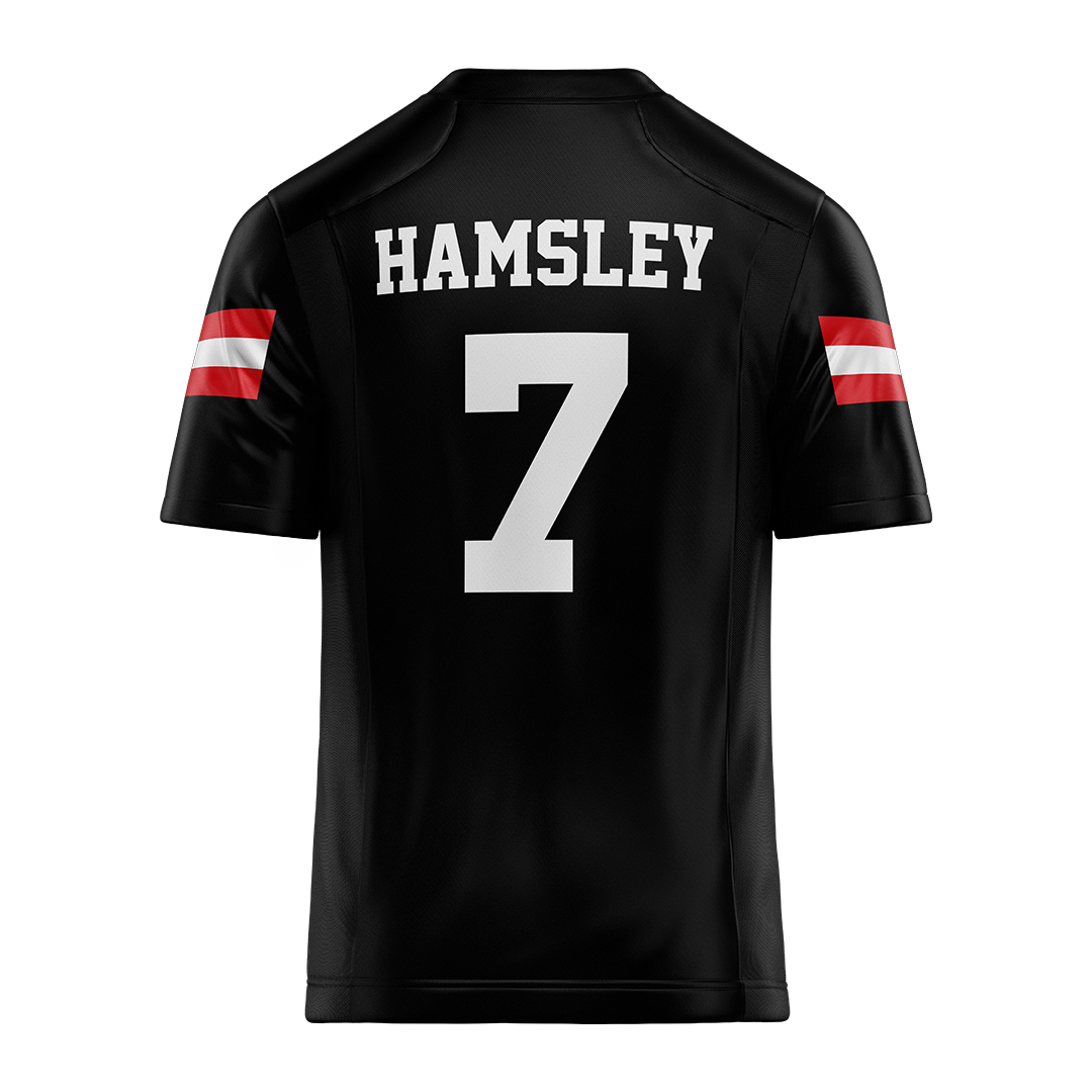 Jax State Black Football Jersey - Harrison Hamsley