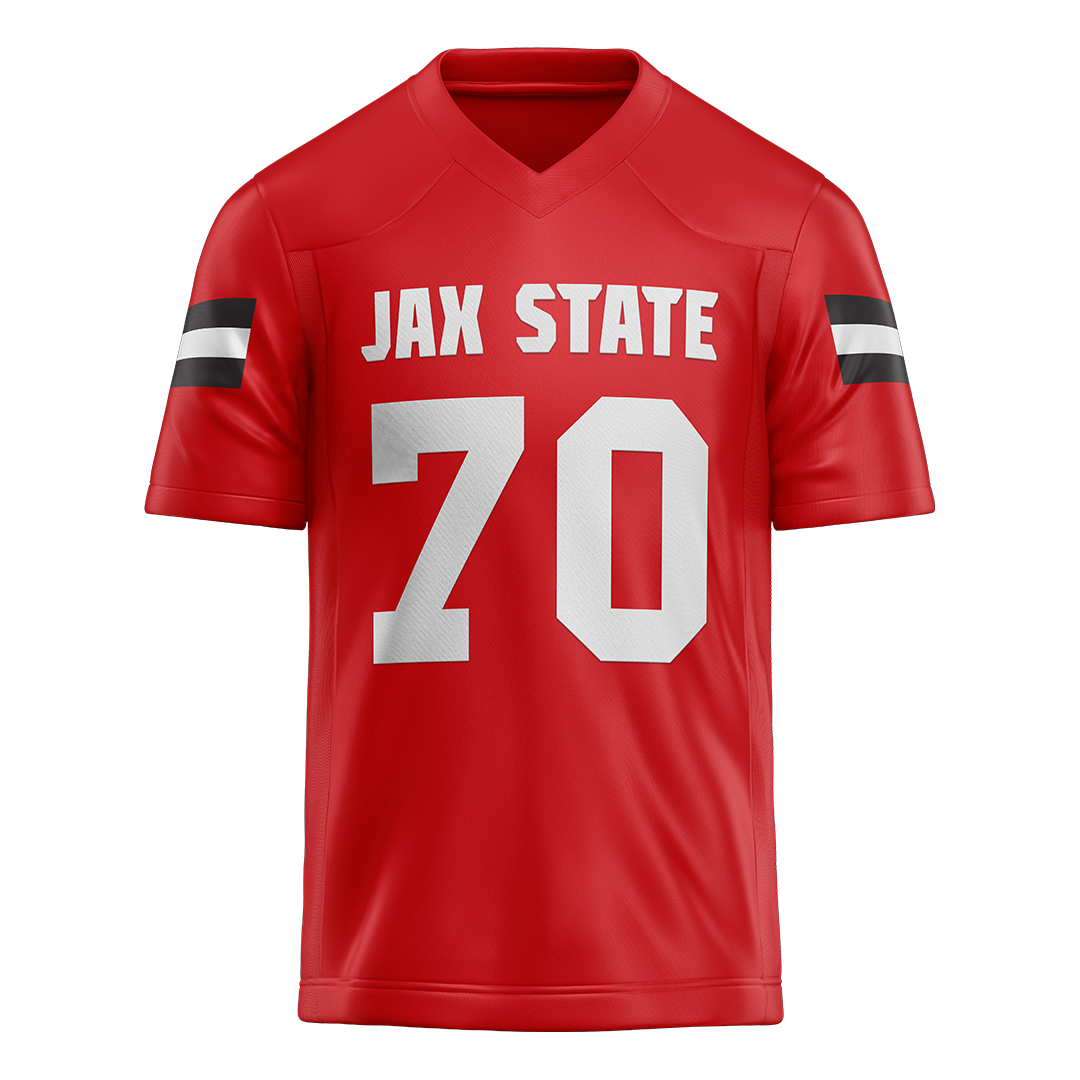 Jax State Red Football Jersey - Jeremiah Orr