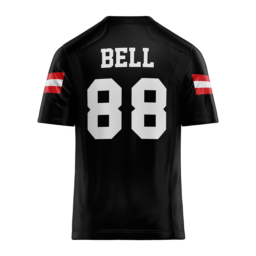 Jax State Black Football Jersey - Kam Bell