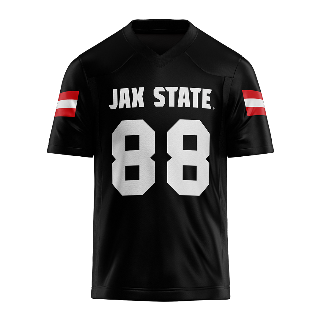 Jax State Black Football Jersey - Kam Bell