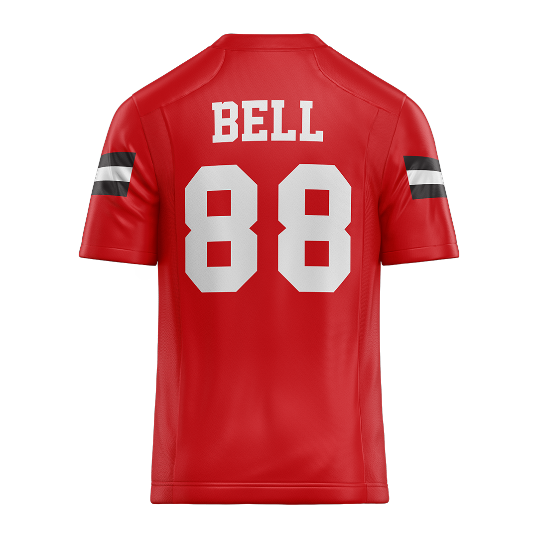 Jax State Red Football Jersey - Kam Bell