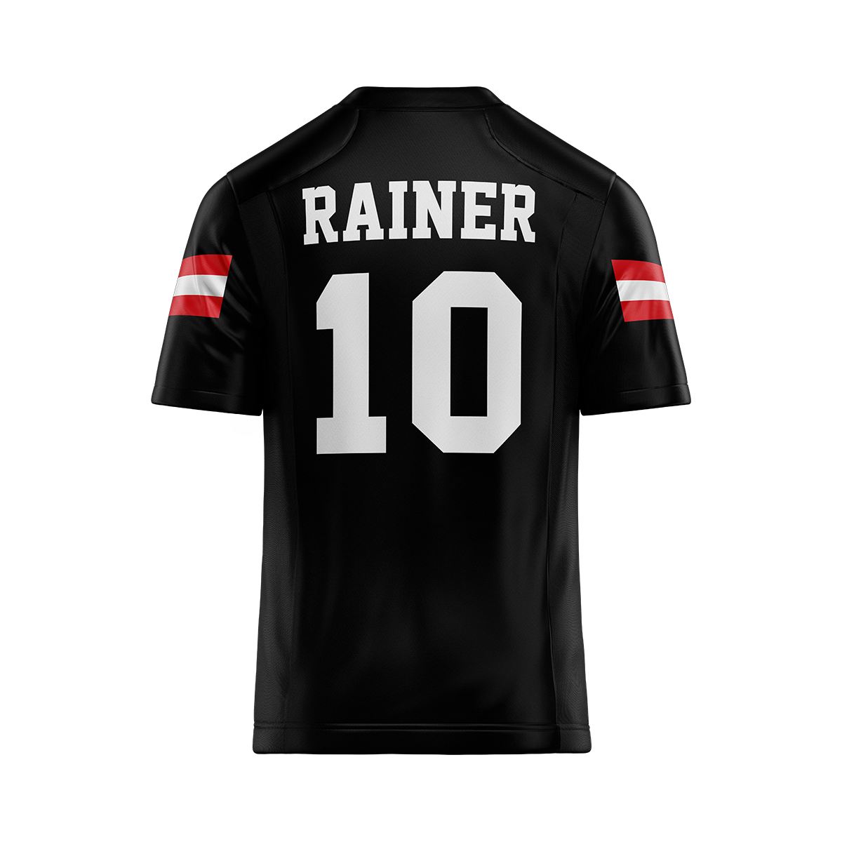 Jax State Black Football Jersey - RJ Rainer