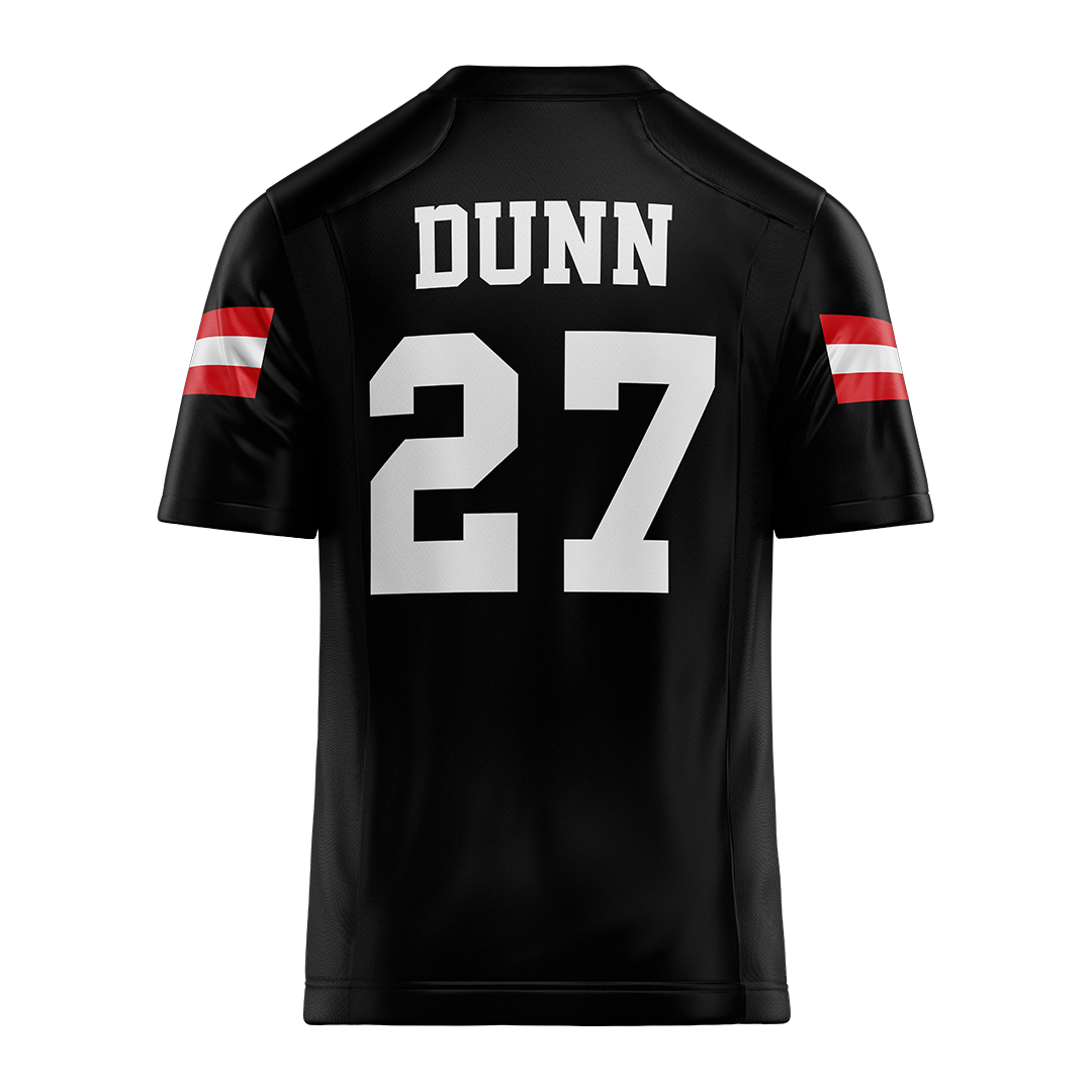 Jax State Black Football Jersey - Riggs Dunn
