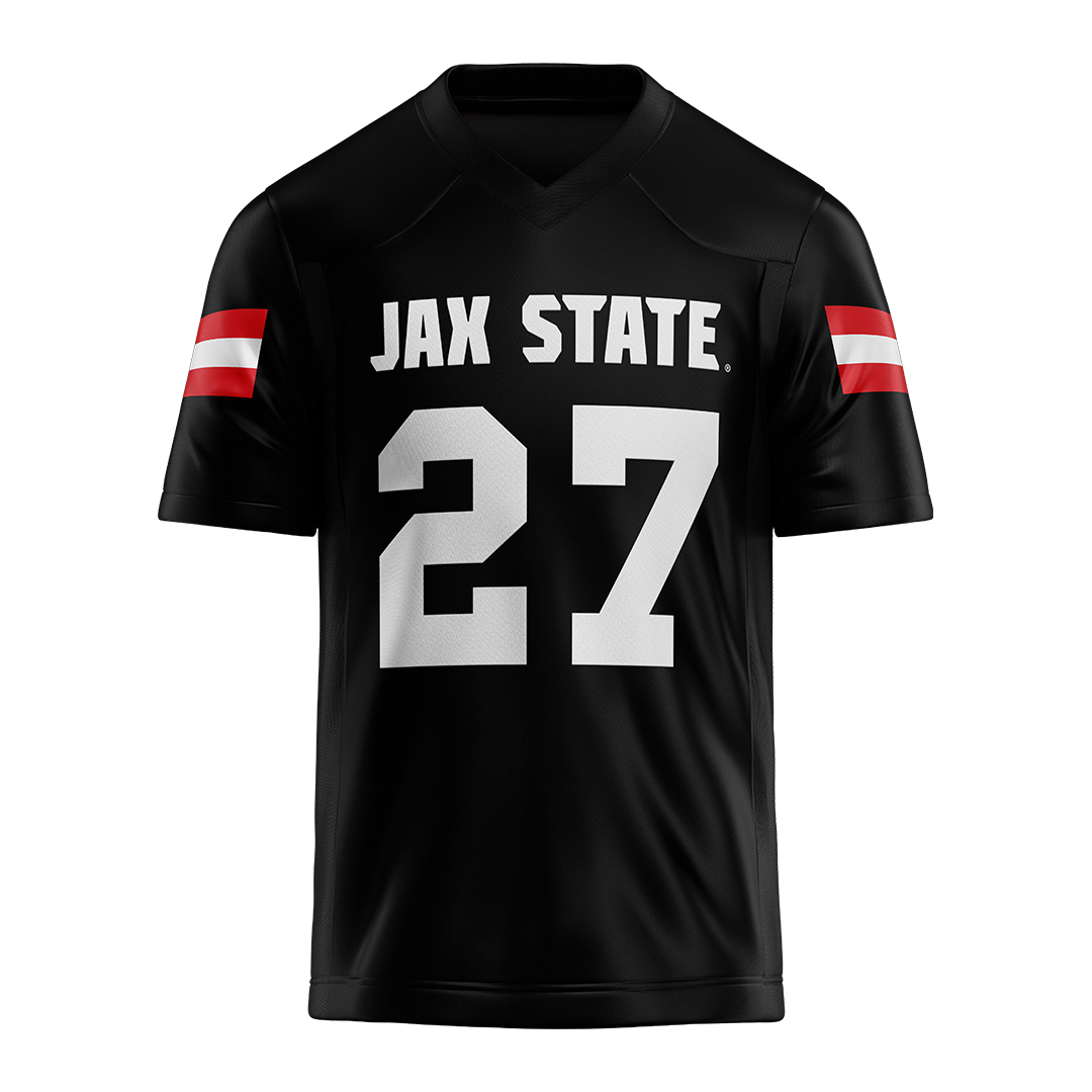 Jax State Black Football Jersey - Riggs Dunn
