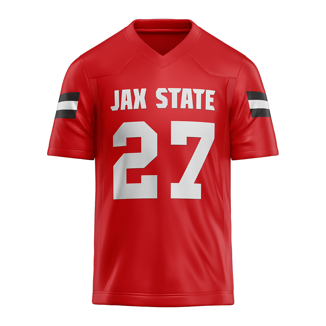 Jax State Red Football Jersey - Riggs Dunn