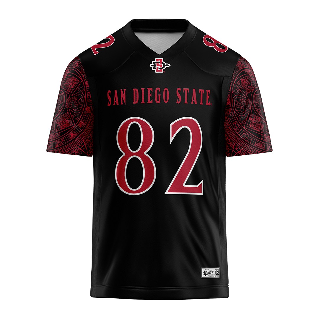 SDSU Black Football Jersey - Jaylon Hawkins