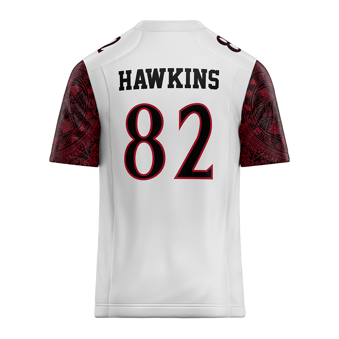 SDSU White Football Jersey - Jaylon Hawkins