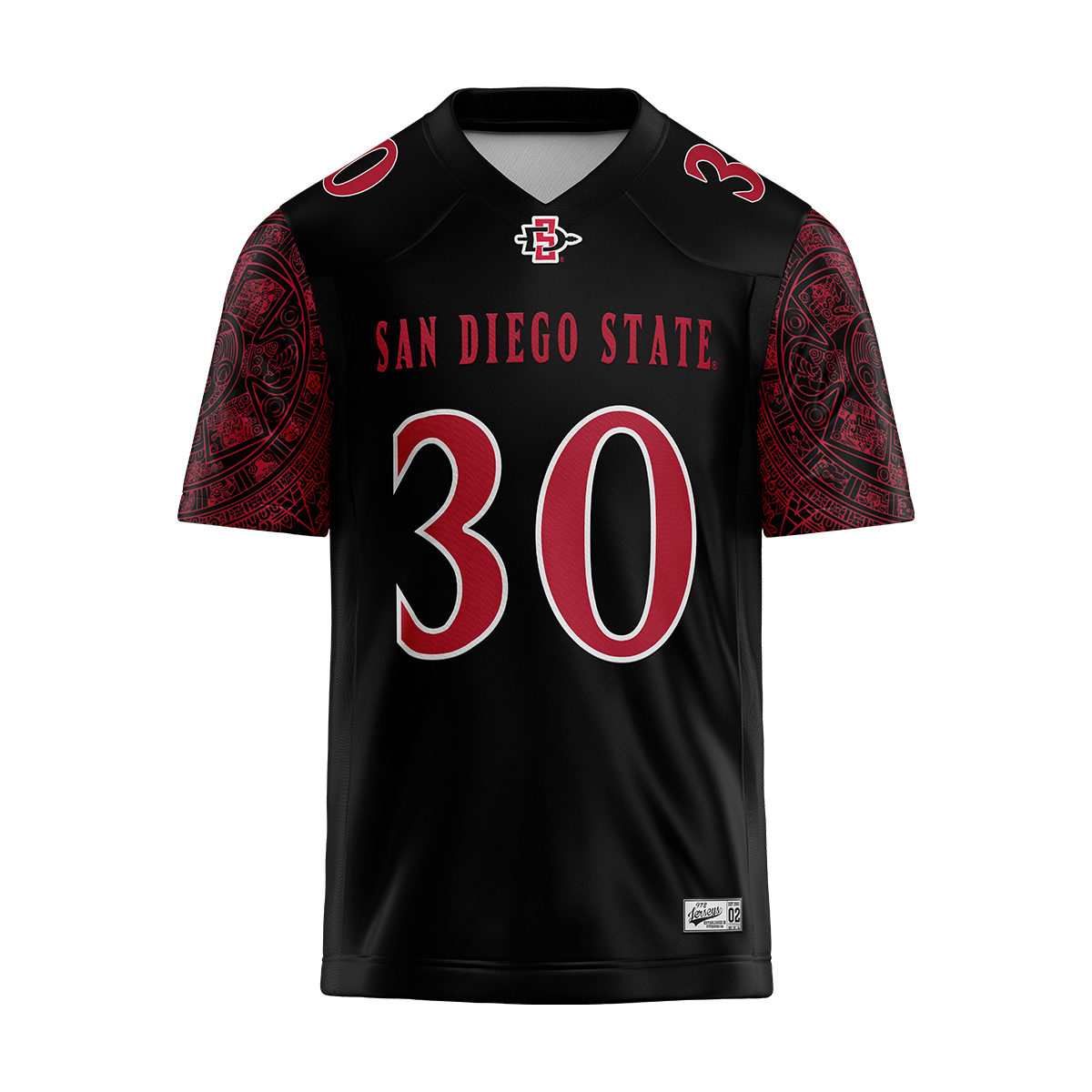 SDSU Black Football Jersey - Jeremiah Tuiileila