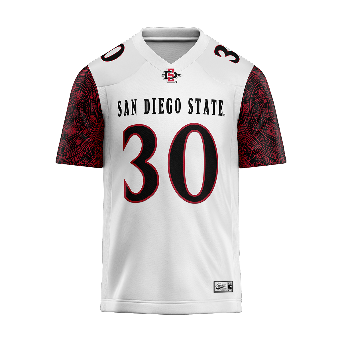 SDSU White Football Jersey - Jeremiah Tuiileila
