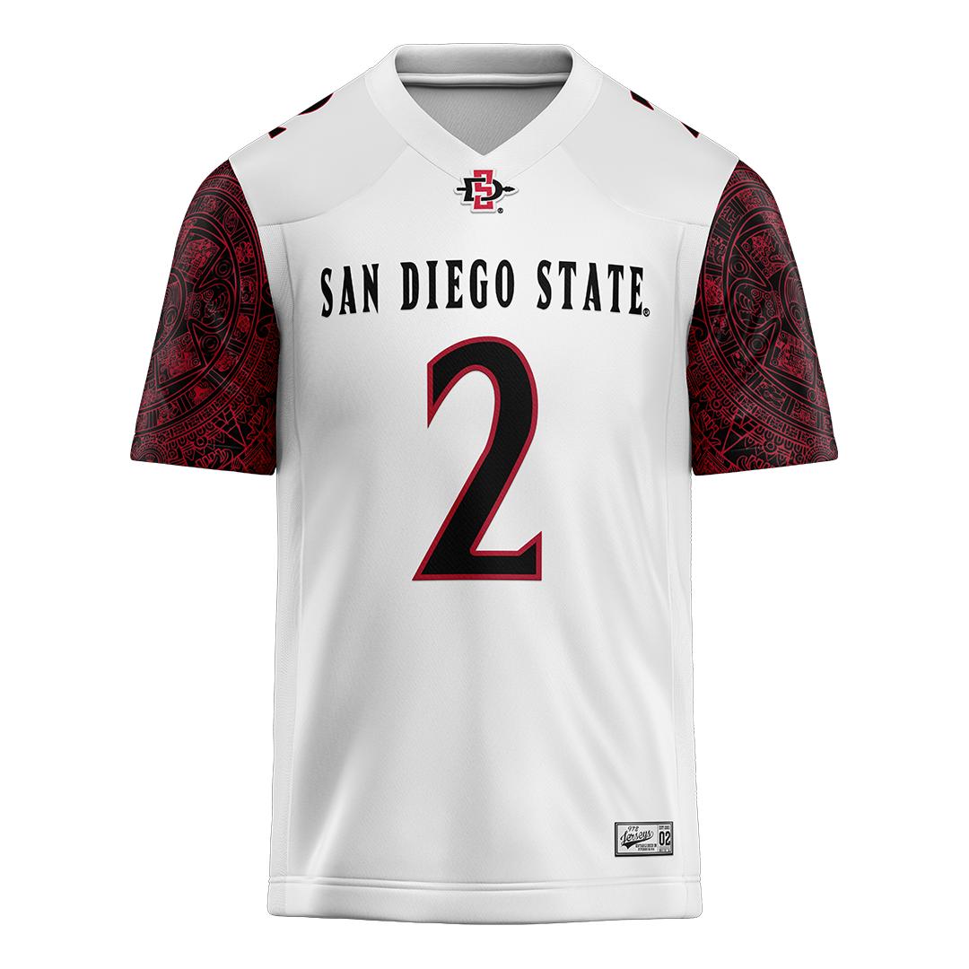 SDSU White Football Jersey - Jordan Napier