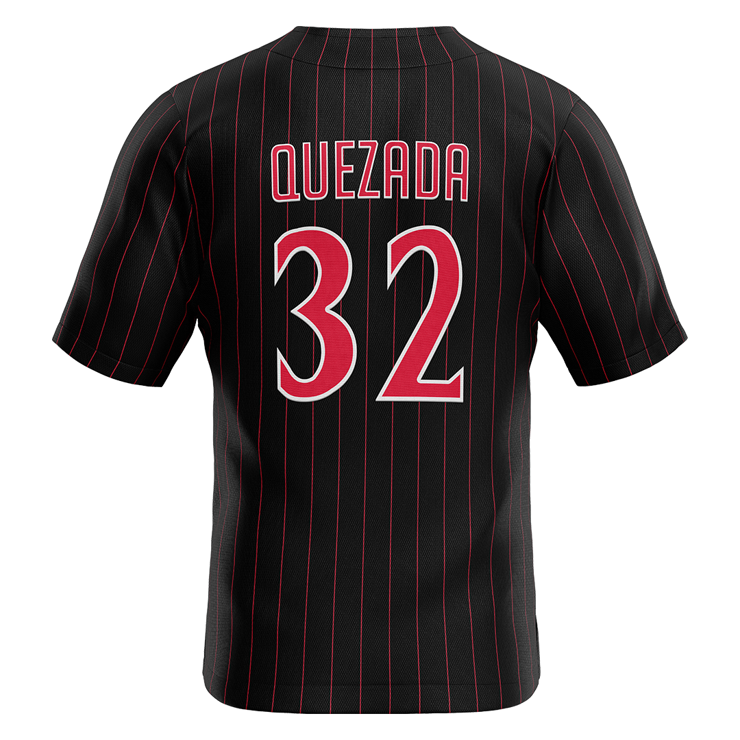 SDSU Black Baseball Jersey - Josh Quezada