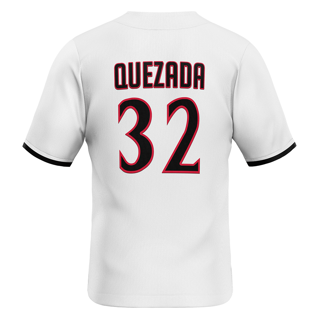 SDSU White Baseball Jersey - Josh Quezada