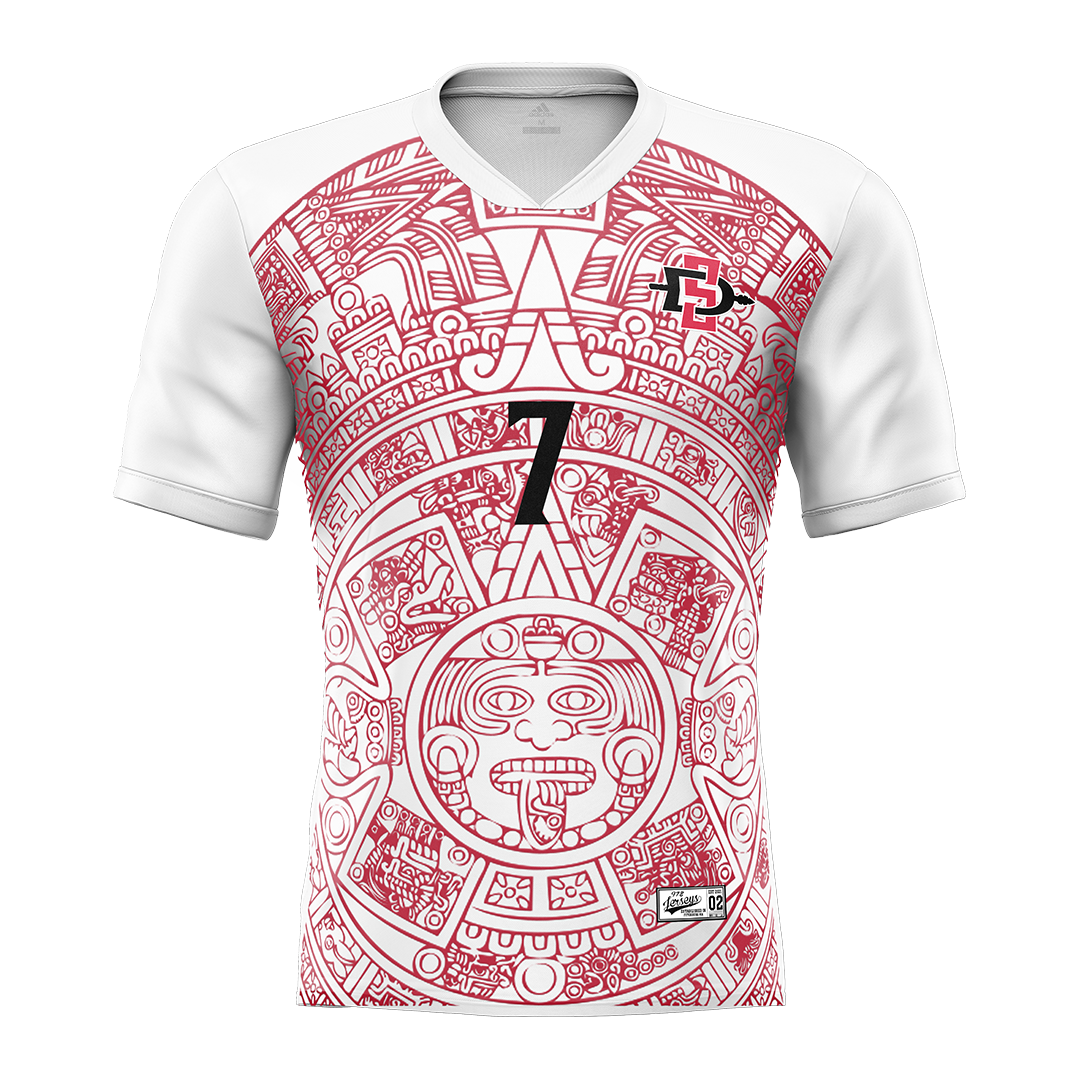 SDSU White Soccer Jersey - Josh Lucas