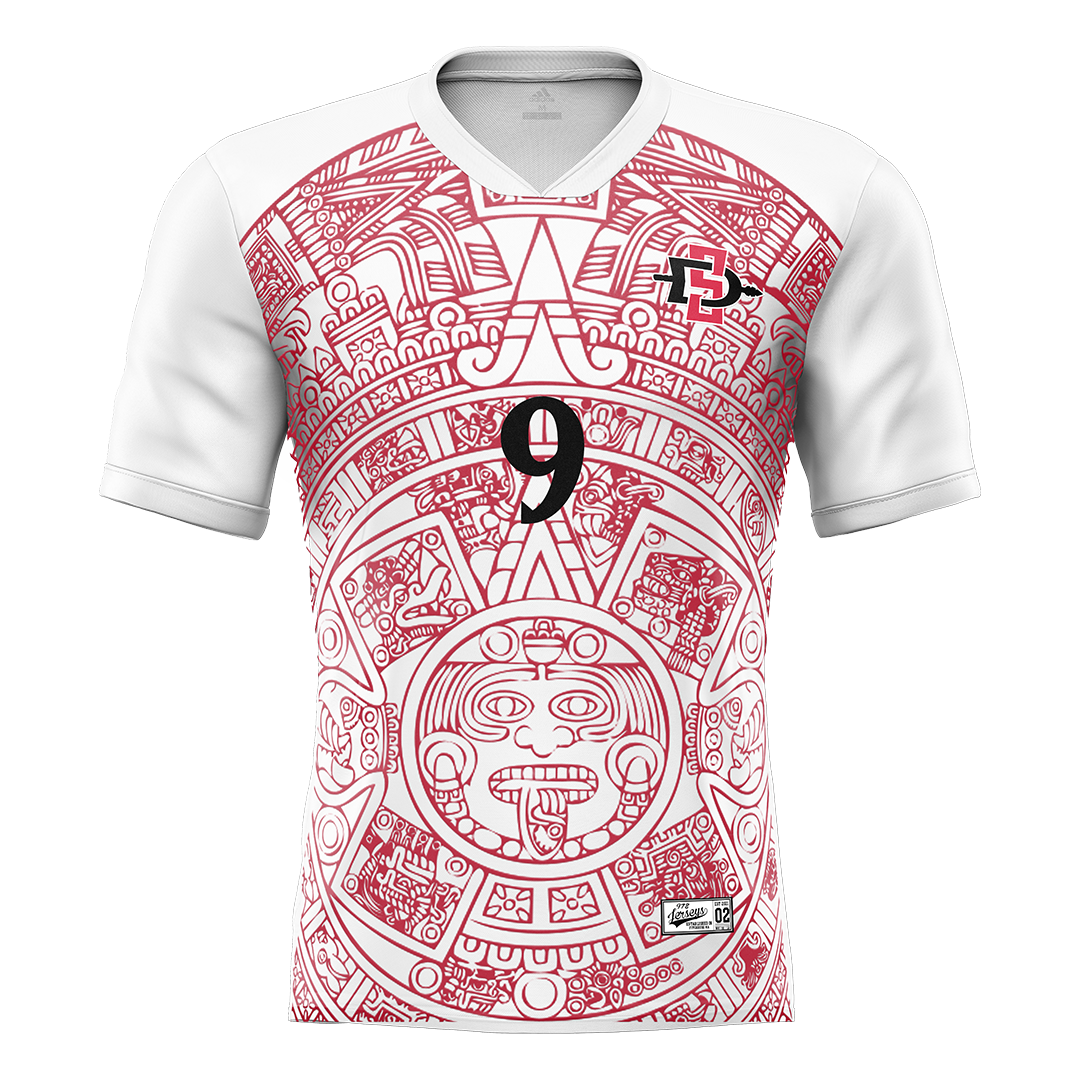 SDSU White Soccer Jersey - Juan Zepeda
