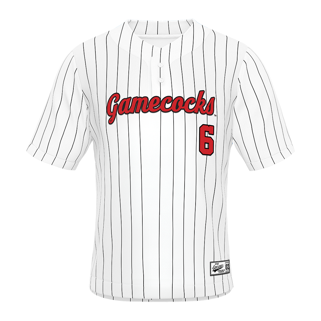 Jax State White Softball Jersey - Kadence Burleson