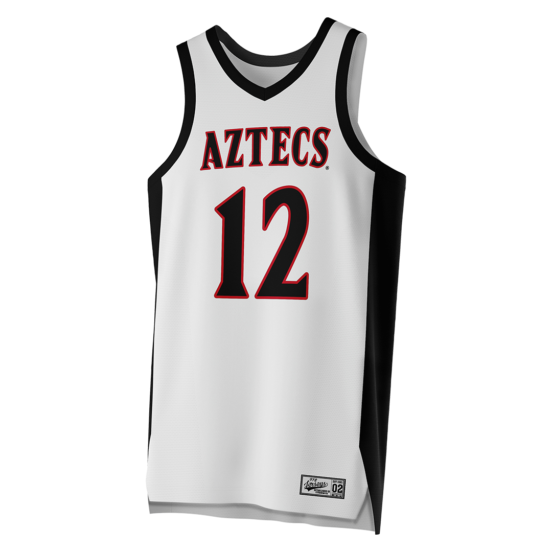 SDSU White Basketball Jersey - Kaelyn Hamilton