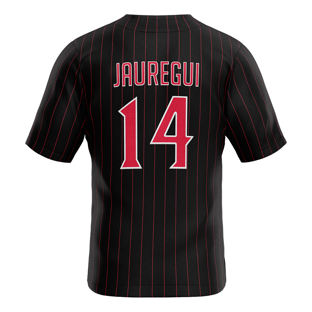 SDSU Black Baseball Jersey - Kalani Jauregui