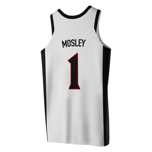 SDSU White Basketball Jersey - Kendall Mosley