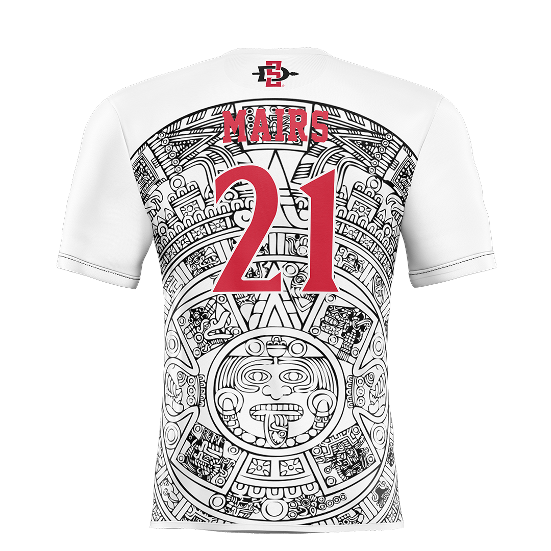 SDSU White Volleyball Jersey - Kendall Mairs