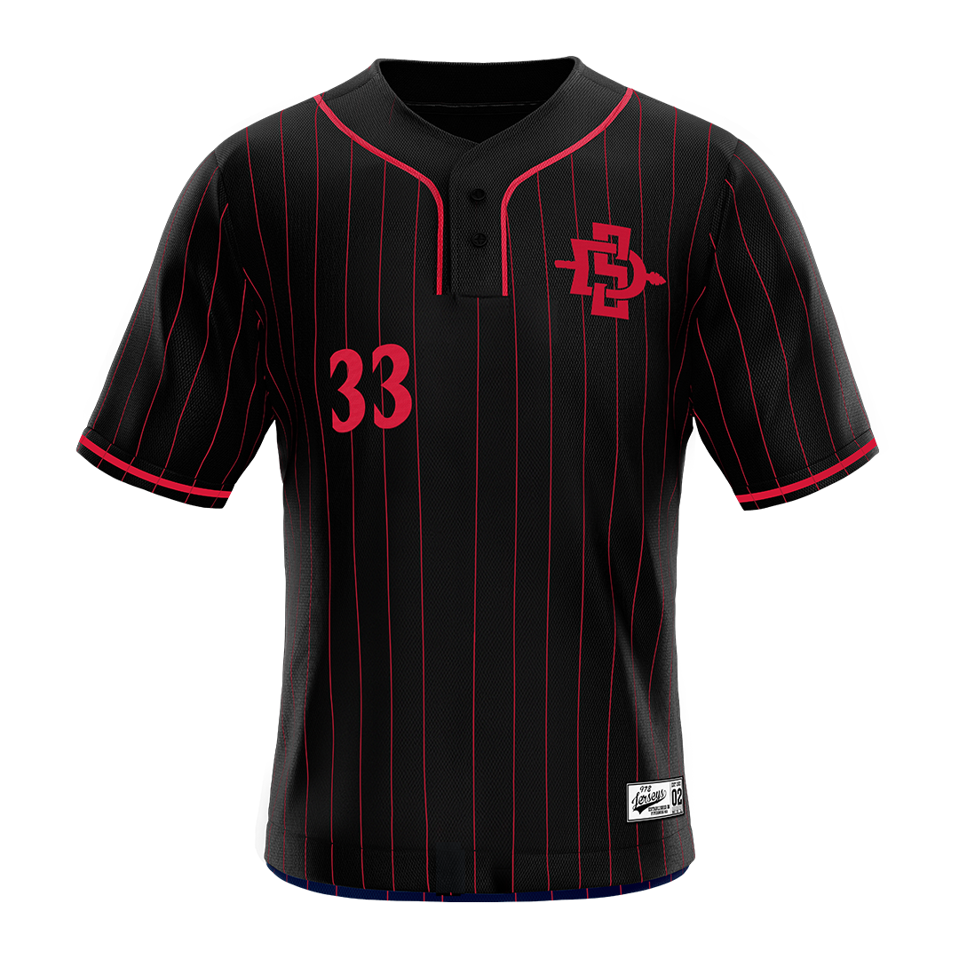 SDSU Black Softball Jersey - Key-annah Pu'a