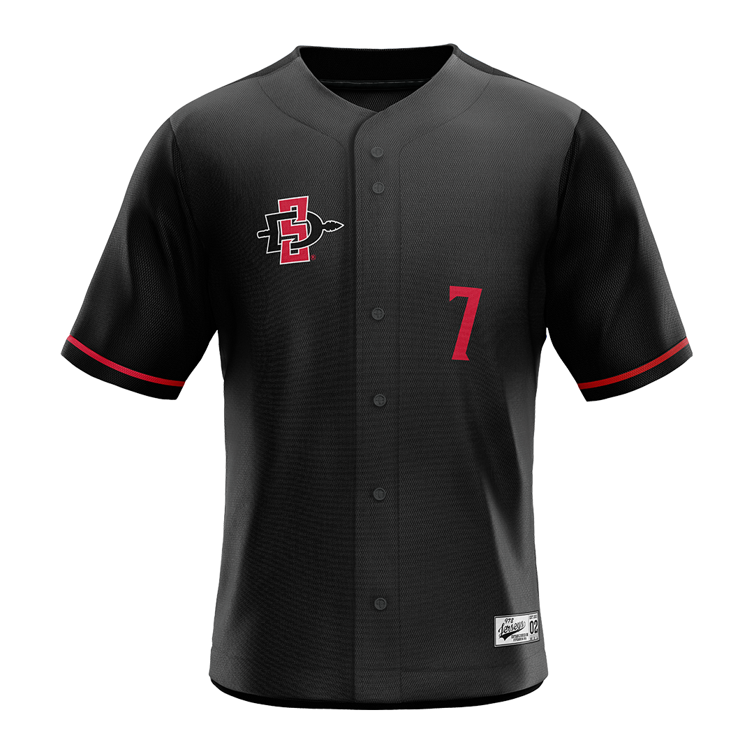 SDSU Black Softball Jersey - Kiara Cisneros