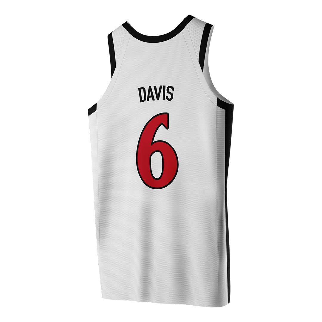 SDSU White Basketball Jersey - Latrell Davis