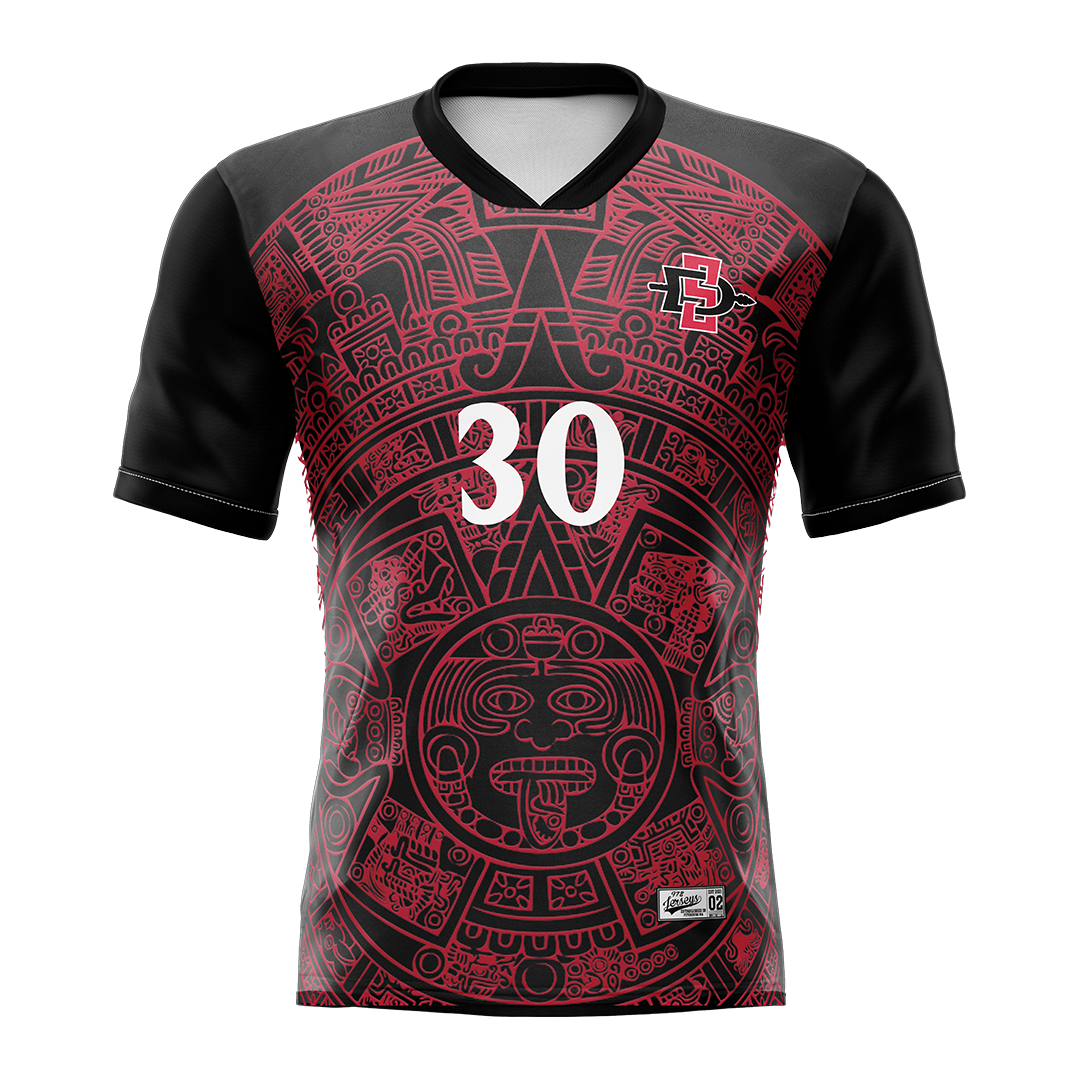 SDSU Black Soccer Jersey - Lucas Caffo