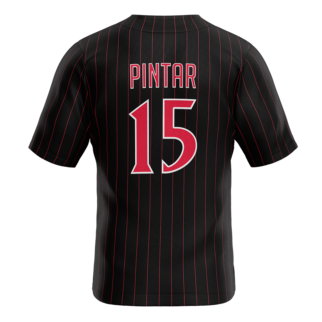 SDSU Black Baseball Jersey - Luka Pintar