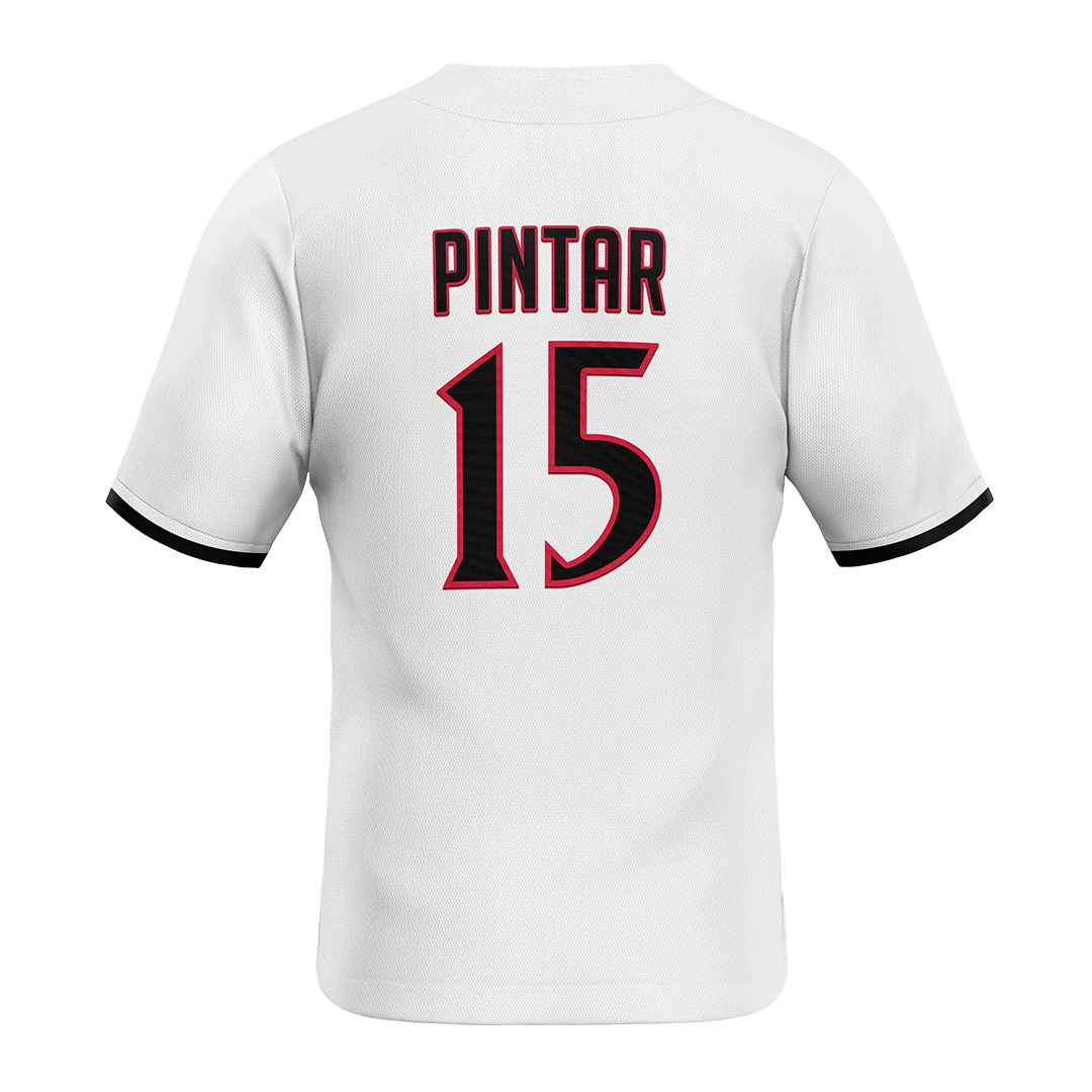 SDSU White Baseball Jersey - Luka Pintar