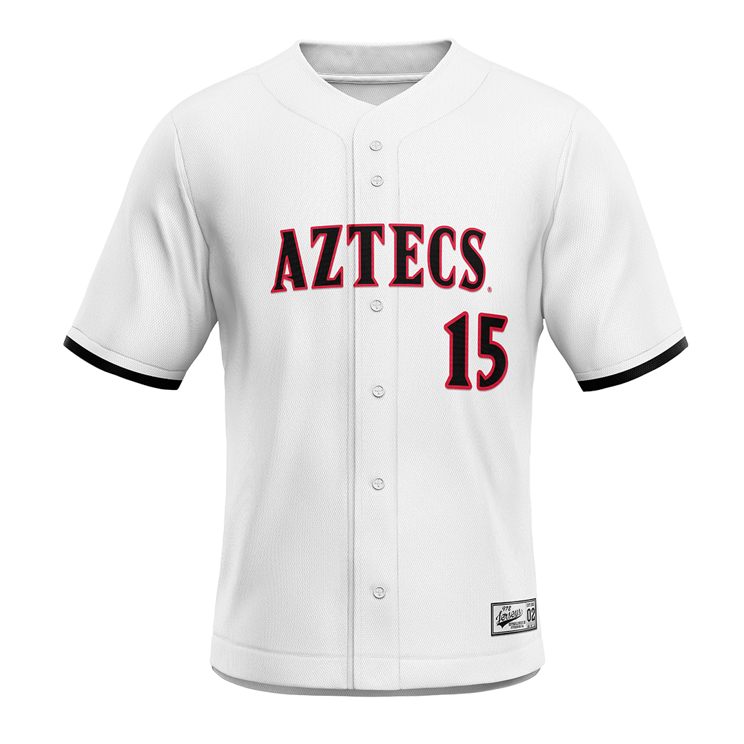 SDSU White Baseball Jersey - Luka Pintar