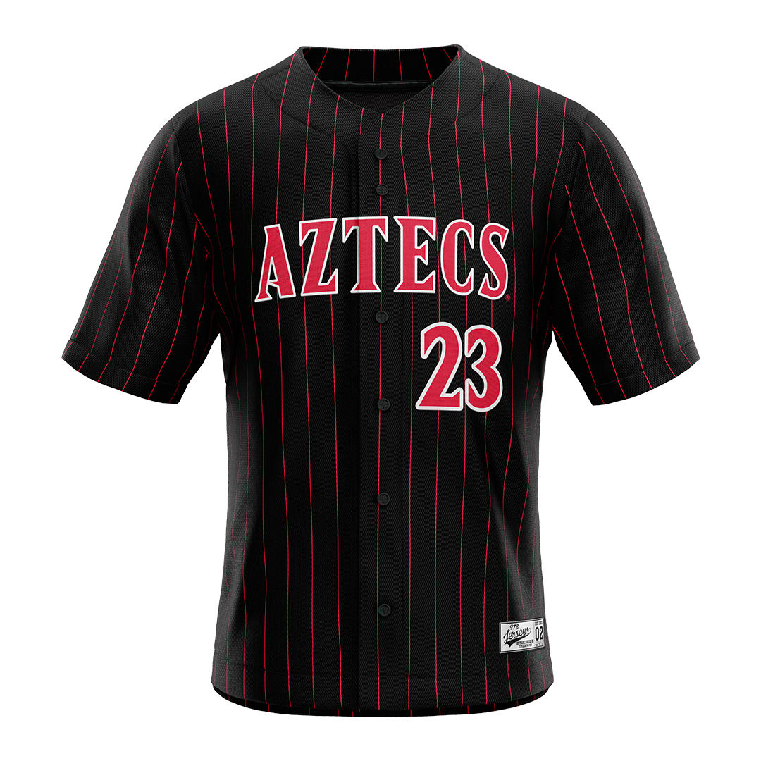 SDSU Black Baseball Jersey - Luke Hayhow