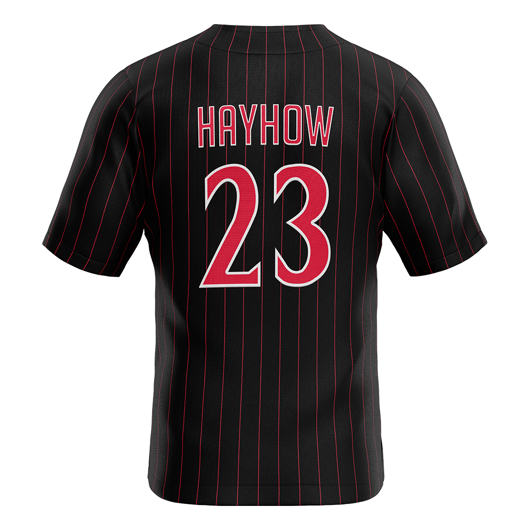 SDSU Black Baseball Jersey - Luke Hayhow