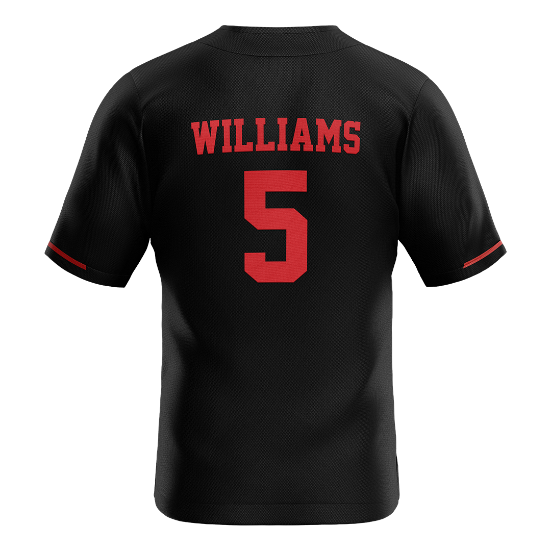 Jax State Black Baseball Jersey - Luke Williams