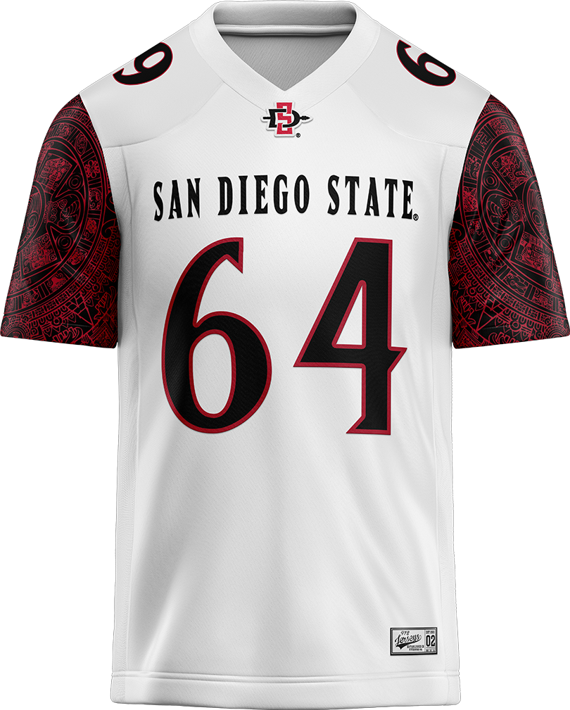 SDSU White Football Jersey - Luke Williams