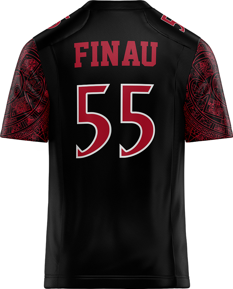 SDSU Black Football Jersey - Malachi Finau