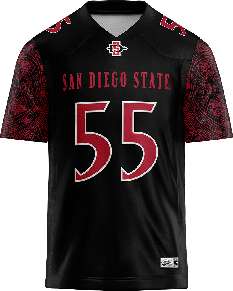SDSU Black Football Jersey - Malachi Finau