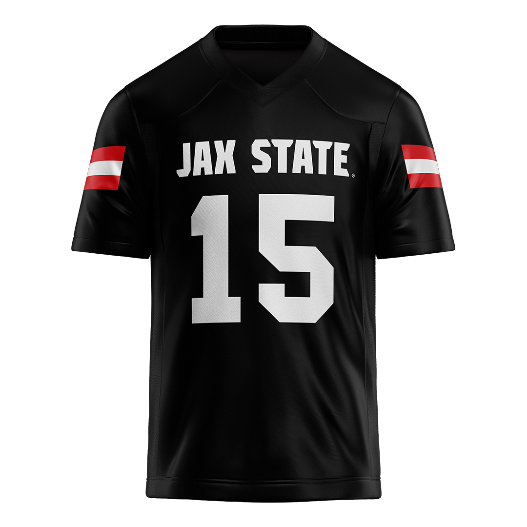 Jax State Black Football Jersey - Manny Watkins