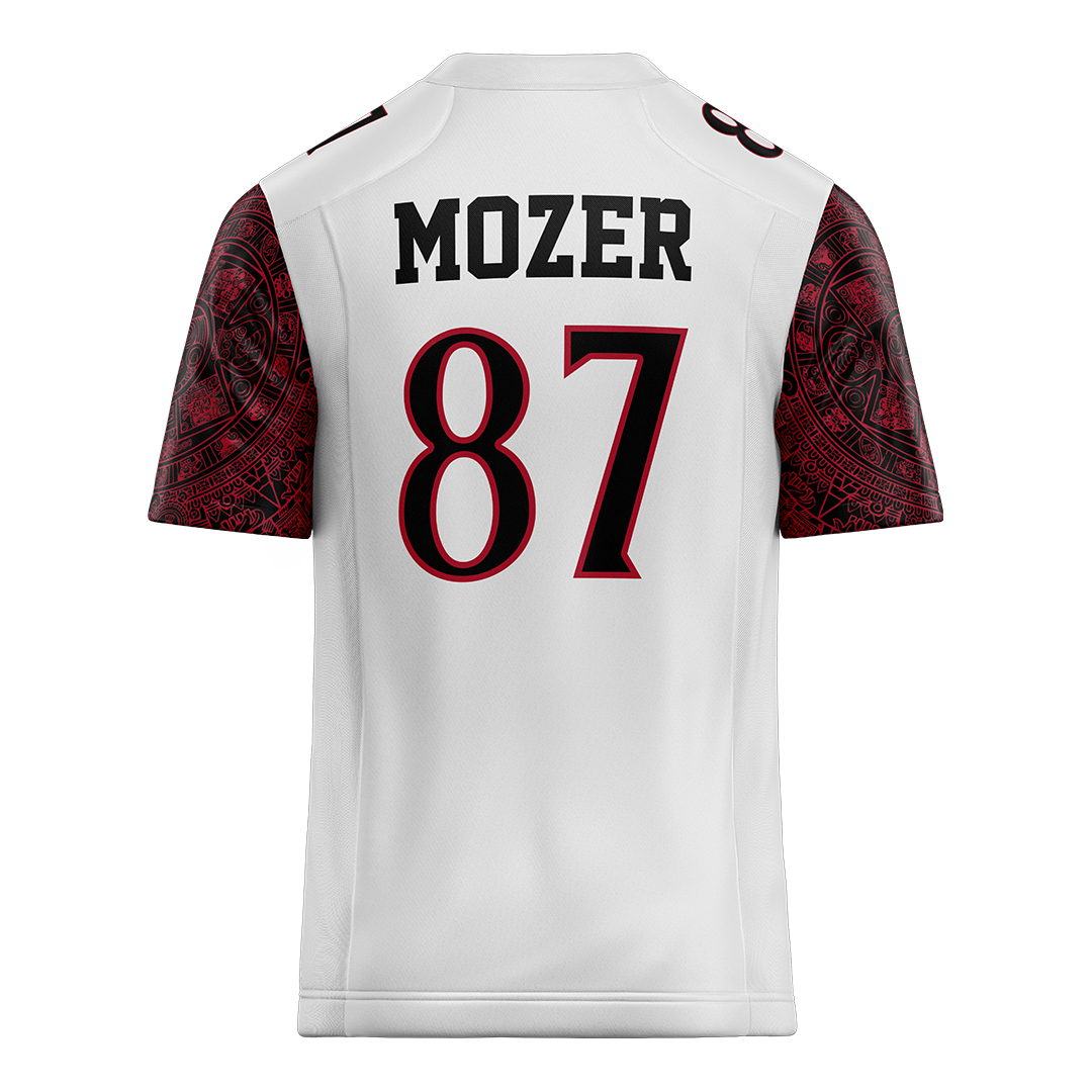 SDSU White Football Jersey - Marcus Mozer
