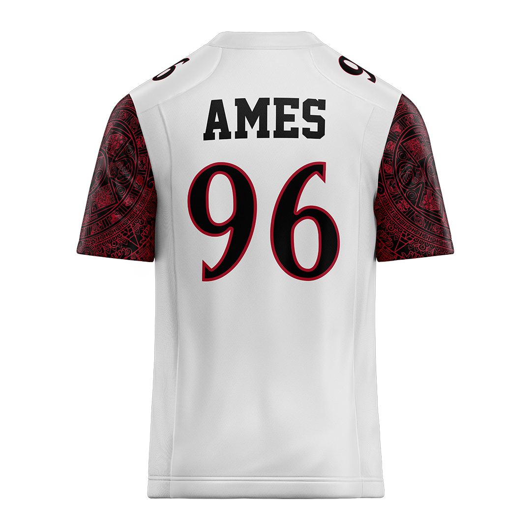 SDSU White Football Jersey - Marlon Ames
