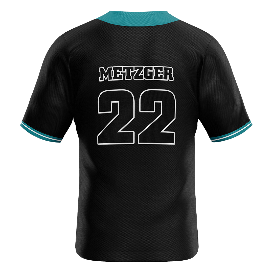 Coastal Carolina Black Softball Jersey - McKennah Metzger